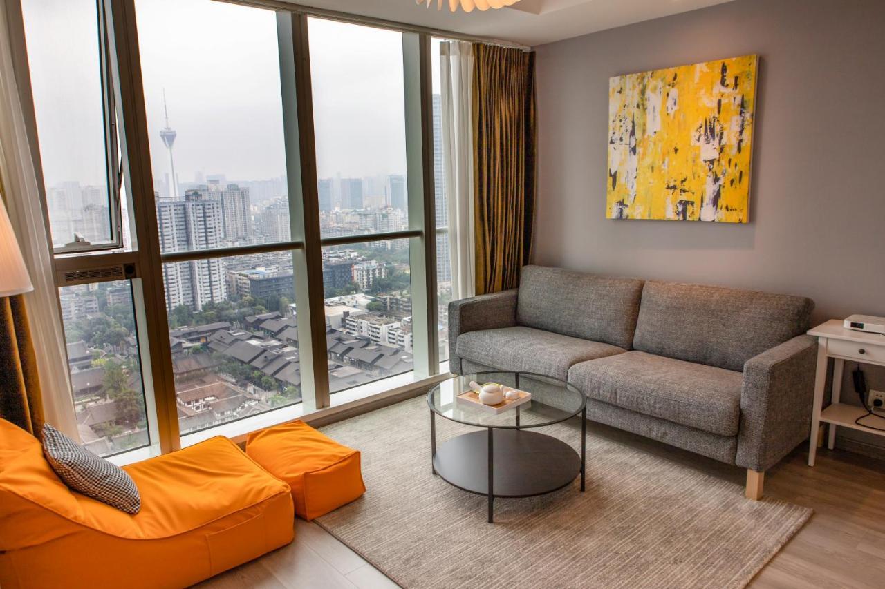 S6 Service Apartment（Chengdu Chunxi Road Taikoo Li Branch） Kültér fotó